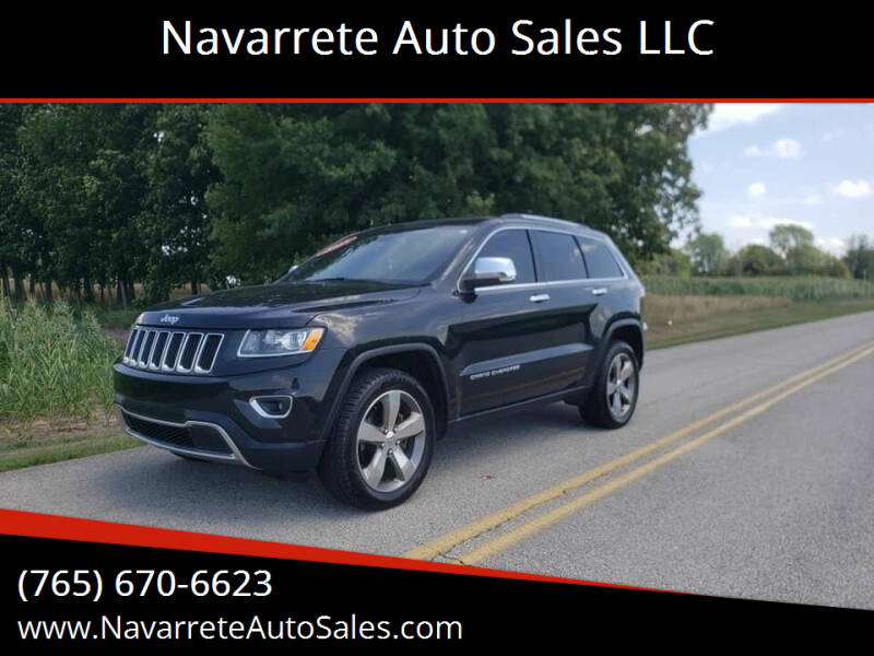 2015 Jeep Grand Cherokee for sale at Navarrete Auto Sales LLC in Frankfort IN