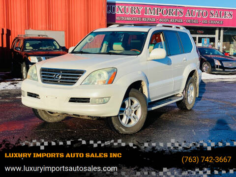 2004 Lexus GX 470 for sale at LUXURY IMPORTS AUTO SALES INC in North Branch MN