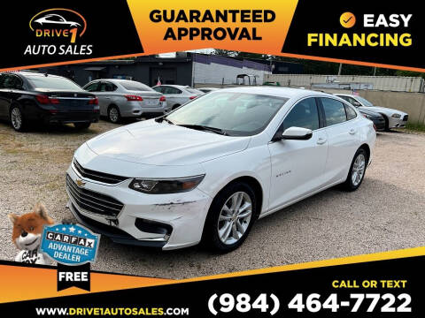 2018 Chevrolet Malibu for sale at Drive 1 Auto Sales in Wake Forest NC