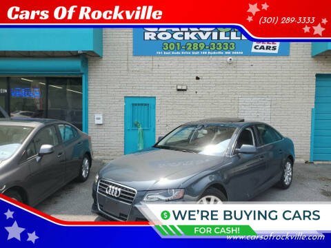 2010 Audi A4 for sale at Cars Of Rockville in Rockville MD