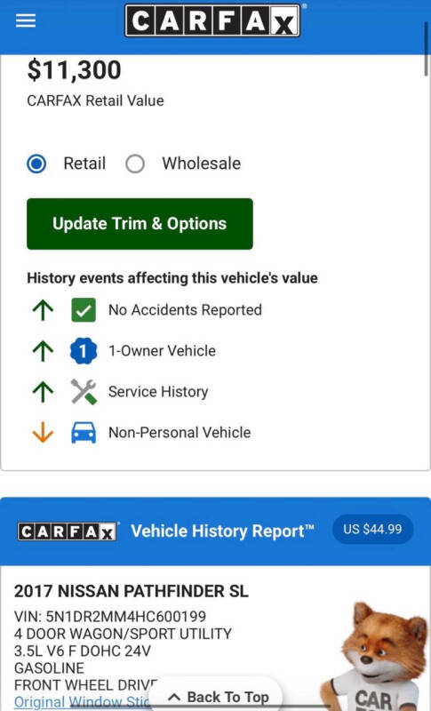 2017 Nissan Pathfinder SL