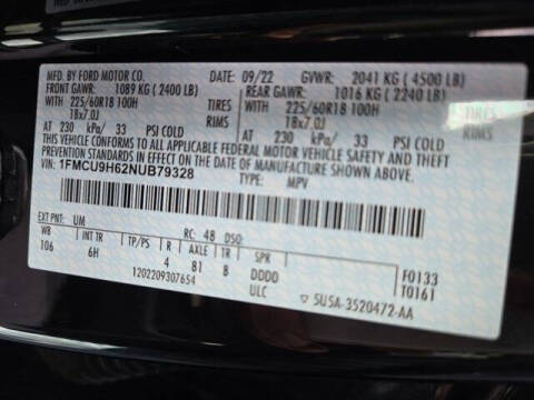 2022 Ford Escape SEL