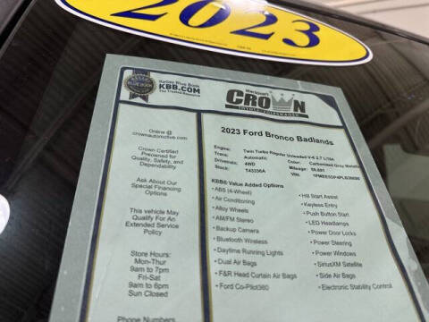 2023 Ford Bronco Badlands Advanced