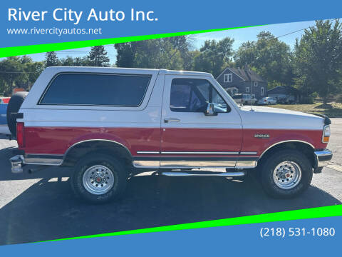 1993 Ford Bronco for sale at River City Auto Inc. in Fergus Falls MN