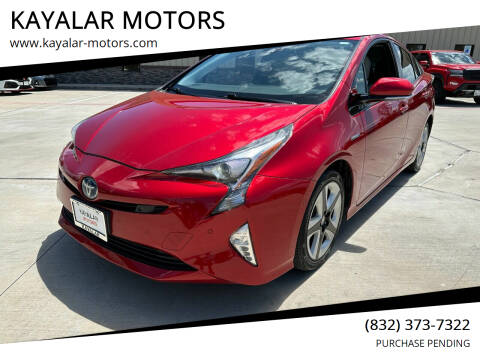 2017 Toyota Prius for sale at KAYALAR MOTORS SUPPORT CENTER in Houston TX