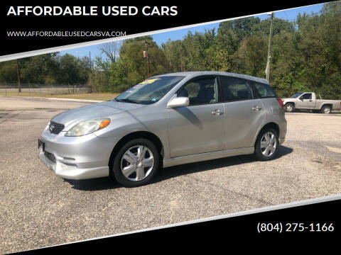 2004 Toyota Matrix for sale at AFFORDABLE USED CARS in North Chesterfield VA