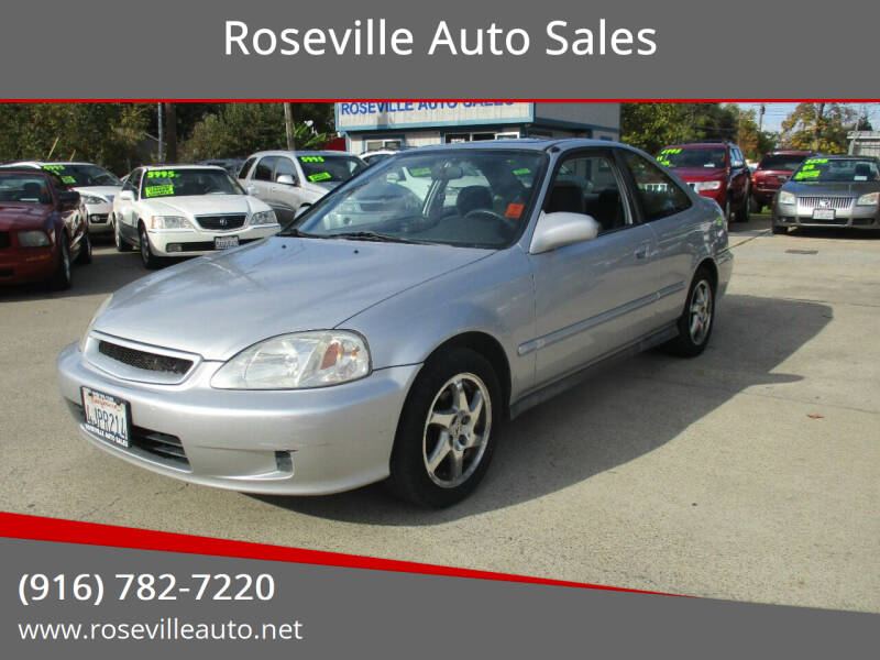 2000 Honda Civic for sale at Roseville Auto Sales in Roseville CA