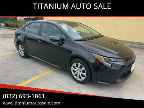 2021 Toyota Corolla for sale at TITANIUM AUTO SALE in Houston TX