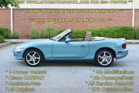 2001 Mazda MX-5 Miata for sale at Automotion Of Atlanta in Conyers GA