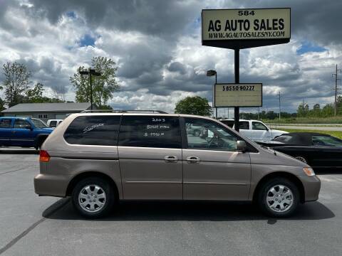 2003 Honda Odyssey for sale at AG Auto Sales in Ontario NY