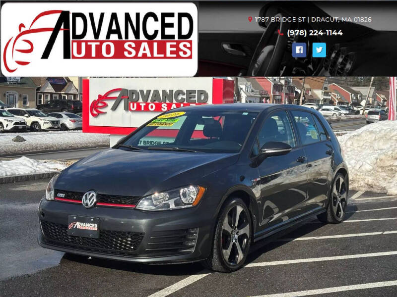 2016 Volkswagen Golf GTI for sale at Advanced Auto Sales in Dracut MA