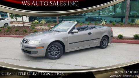 2005 Saab 9-3 for sale at WS AUTO SALES INC in El Cajon CA
