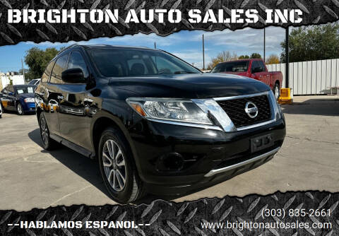 2013 Nissan Pathfinder for sale at BRIGHTON AUTO SALES INC in Brighton CO