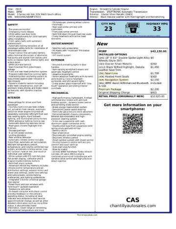 2013 BMW 3 Series 335i