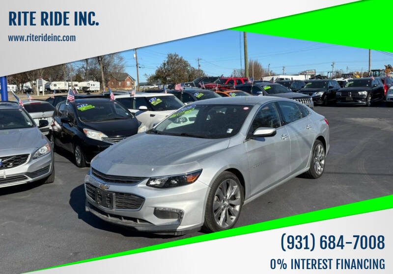 2016 Chevrolet Malibu for sale at RITE RIDE INC. - Rite Ride Inc 2 in Shelbyville TN