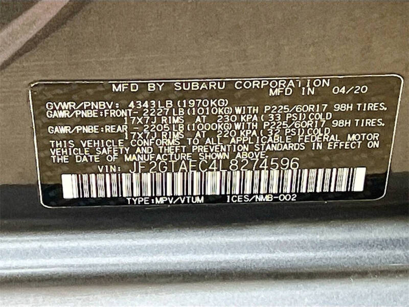 2020 Subaru Crosstrek Premium