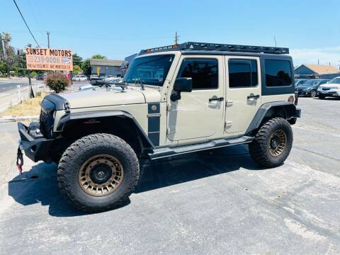 2017 Jeep Wrangler Unlimited for sale at Sunset Motors in Manteca CA