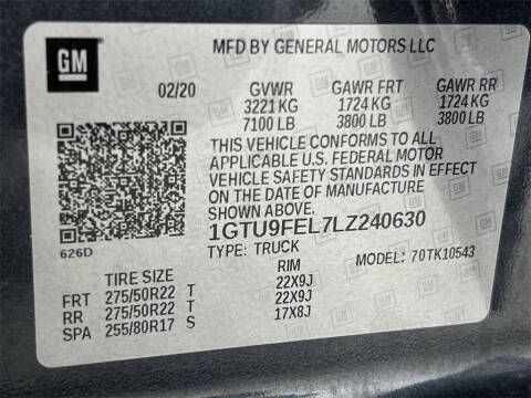 2020 GMC Sierra 1500