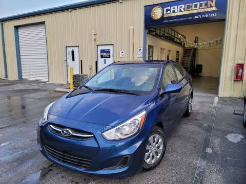 2016 Hyundai Accent for sale at Carcoin Auto Sales in Orlando FL