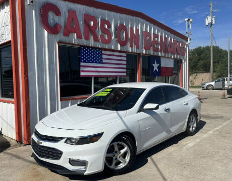 2018 Chevrolet Malibu for sale at Cars On Demand 3 in Pasadena TX