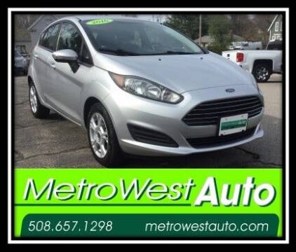 2016 Ford Fiesta for sale at Metro West Auto in Bellingham MA