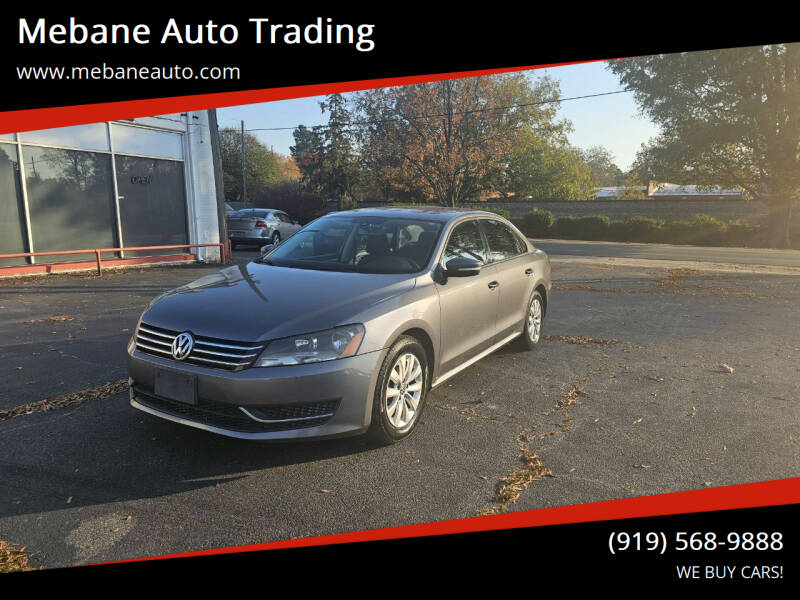 2013 Volkswagen Passat for sale at Mebane Auto Trading in Mebane NC