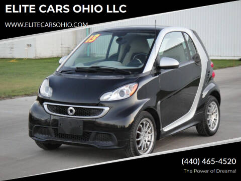 2013 Smart fortwo for sale at ELITE CARS OHIO LLC in Solon OH