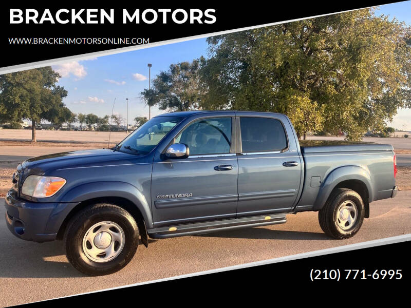 2006 Toyota Tundra for sale at BRACKEN MOTORS in San Antonio TX