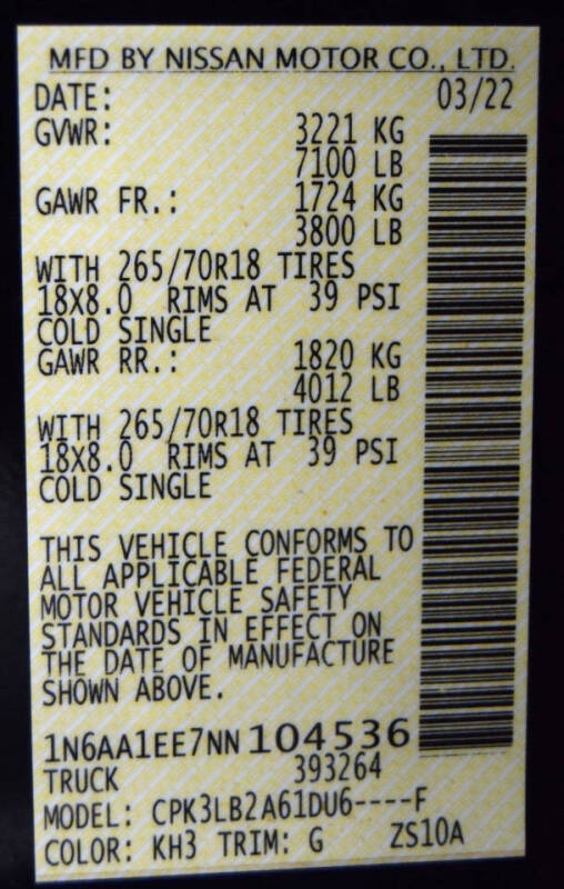 2022 Nissan Titan