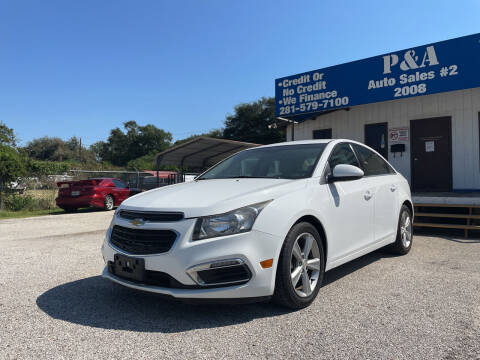 2015 Chevrolet Cruze for sale at P & A AUTO SALES in Houston TX