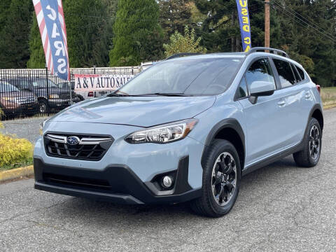 2021 Subaru Crosstrek for sale at A & V AUTO SALES LLC in Marysville WA