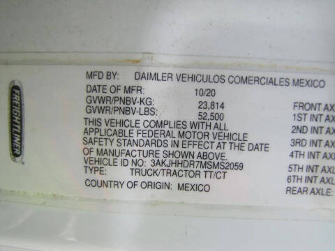 2021 Freightliner Cascadia