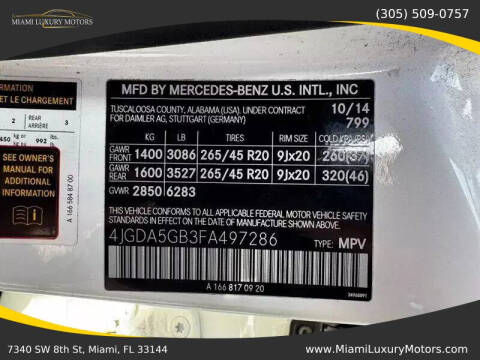 2015 Mercedes-Benz M-Class ML 400