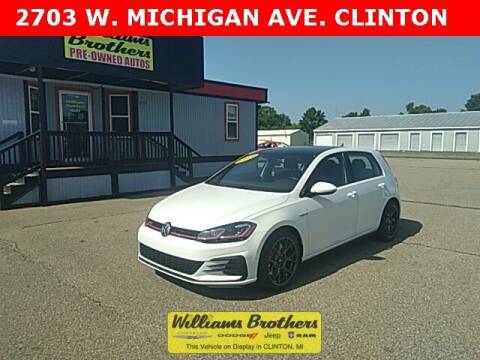 2019 Volkswagen Golf GTI for sale at Williams Brothers Pre-Owned Clinton in Clinton MI