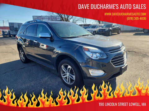 2017 Chevrolet Equinox for sale at Dave Ducharme's Auto Sales in Lowell MA