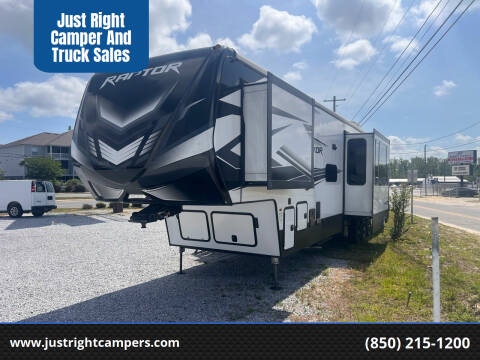 2022 Keystone Raptor for sale at Just Right Camper And Truck Sales in Panama City FL