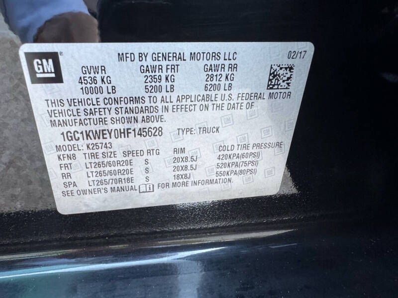 2017 Chevrolet Silverado 2500HD