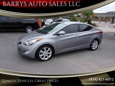 2013 Hyundai Elantra for sale at BARRYS AUTO SALES LLC in Danville VA