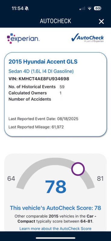 2015 Hyundai Accent GLS