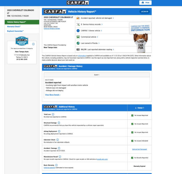 2020 Chevrolet Colorado LT