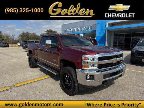 2015 Chevrolet Silverado 2500HD for sale at GOLDEN MOTORS in Cut Off LA