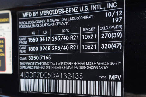 2013 Mercedes-Benz GL-Class GL 550 4MATIC