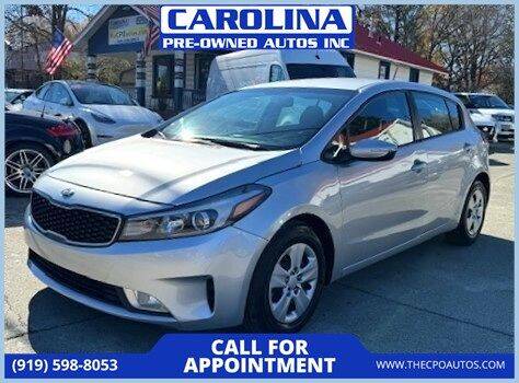 2017 Kia Forte5 for sale at Carolina Pre-Owned Autos Inc in Durham NC