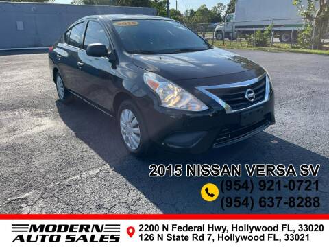 2015 Nissan Versa for sale at Modern Auto Sales in Hollywood FL