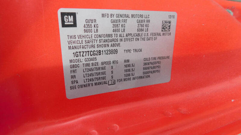 2011 GMC Savana 3500