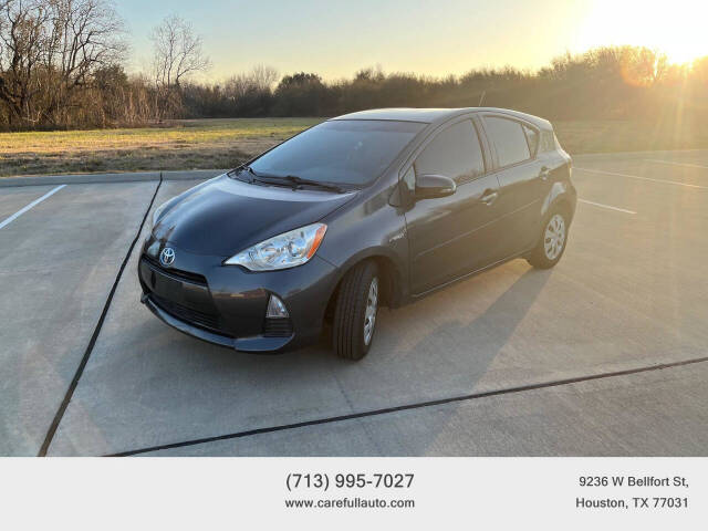 2012 Toyota Prius c for sale at CAREFULL AUTO CARE in Houston, TX