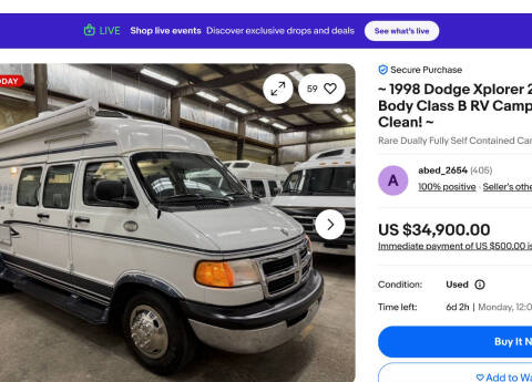 2001 Pleasure Way EXCEL TD