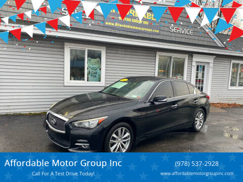 2014 Infiniti Q50 for sale at Affordable Motor Group Inc in Leominster MA