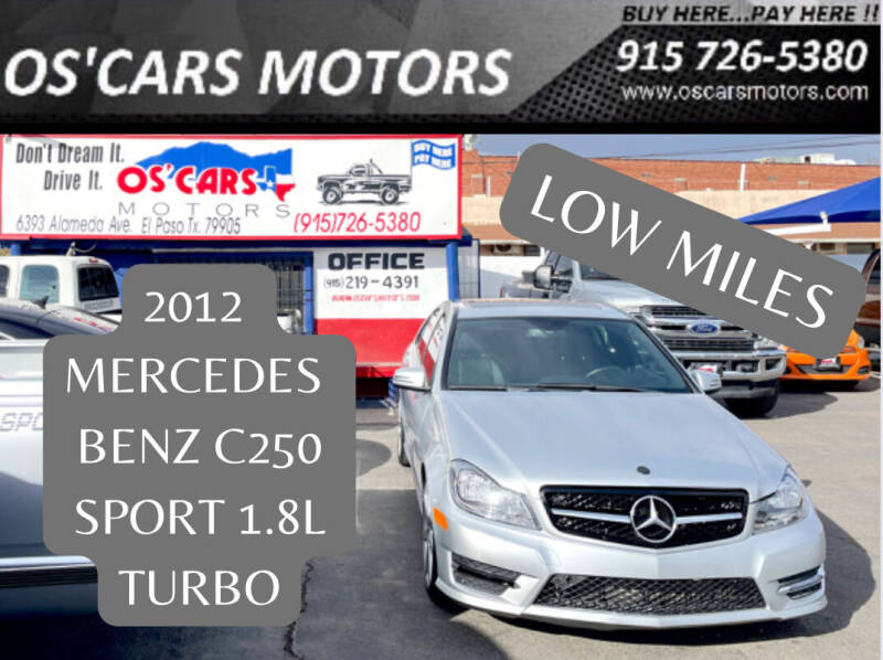 2012 Mercedes-Benz C-Class for sale at Os'Cars Motors in El Paso TX