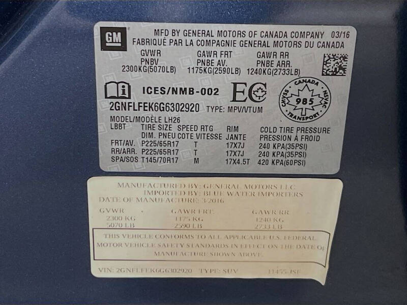 2016 Chevrolet Equinox LT